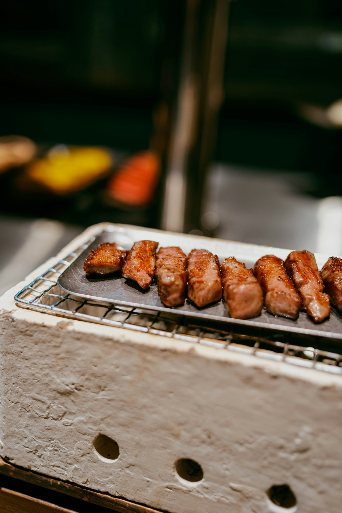 Grilled marinated skewers
